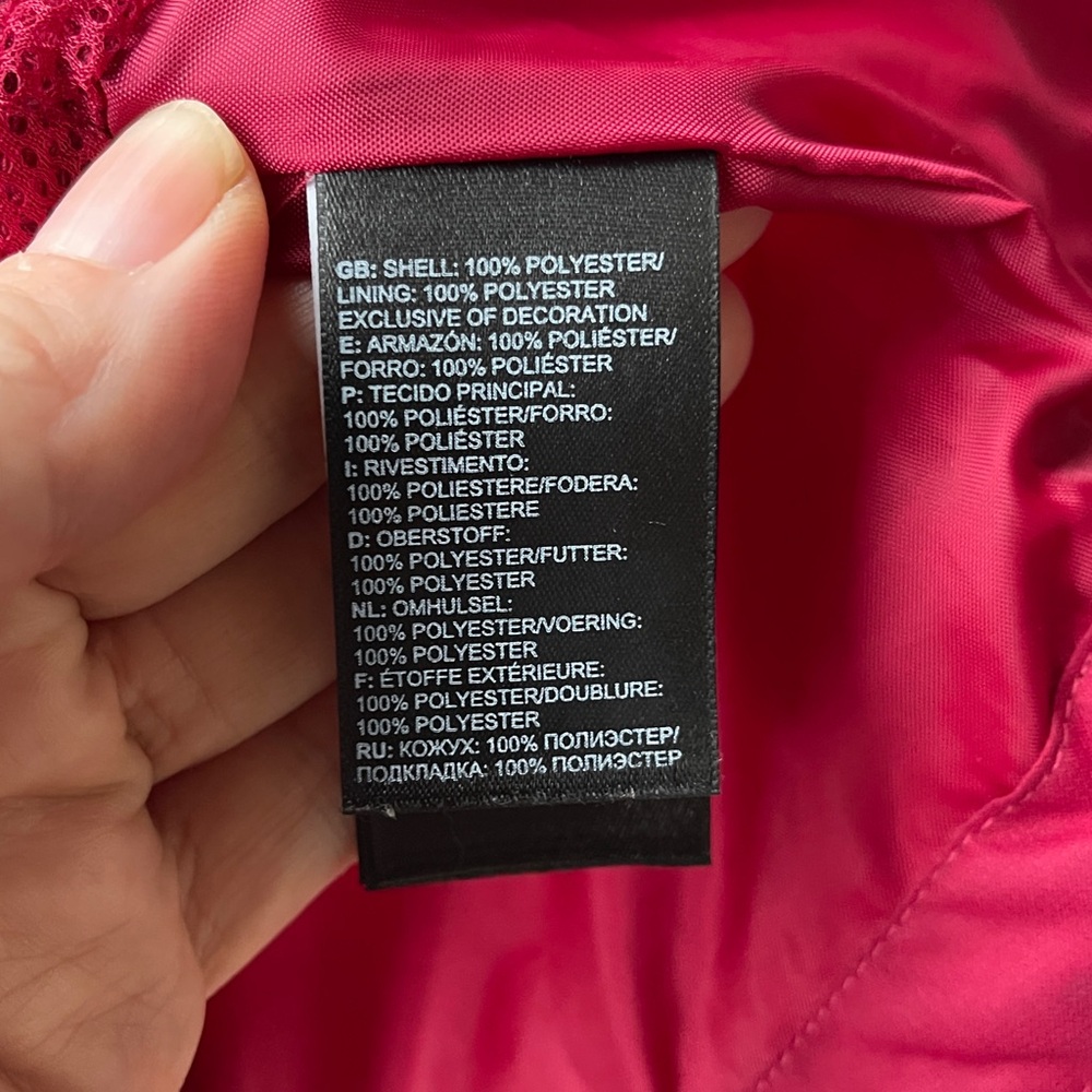 THE NORTH FACE Burgundy and Red Windbreaker Jacket - Picture 11 of 12